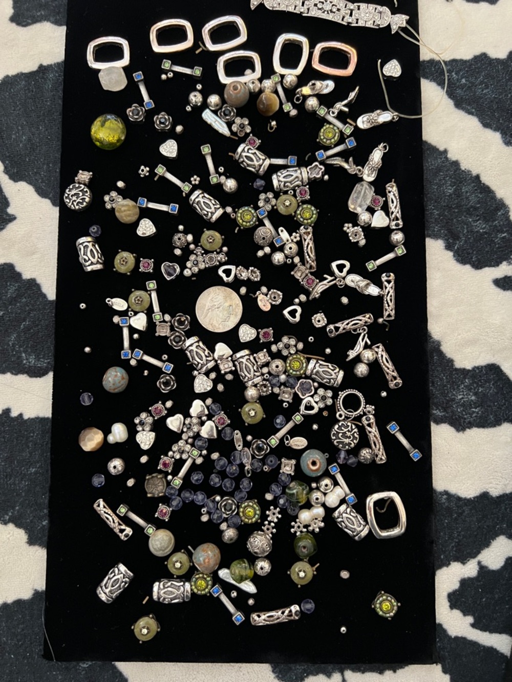 Beads!  Hundreds of beads from broken jewelry.  Mostly Cookie Lee.